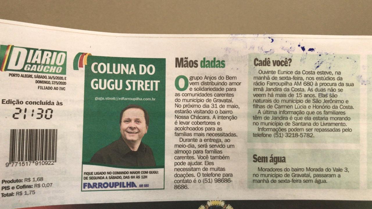 Anjos do Bem - Diário Guaúcho